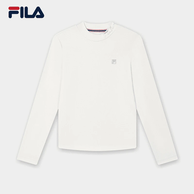 Fila/斐乐秋款简约莫代尔时尚休闲针织运动长袖套头F11W431201F