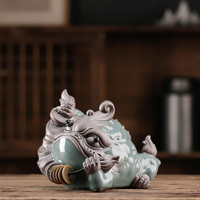 招财茶宠金蟾摆件精品可养个性茶玩茶桌茶盘配件功夫茶道高档装饰
