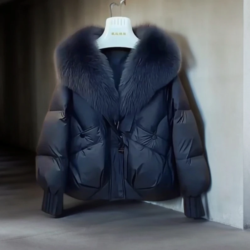 小个子黑色气质棉服加厚短外套2024秋冬新款冬季棉衣棉袄上衣女装