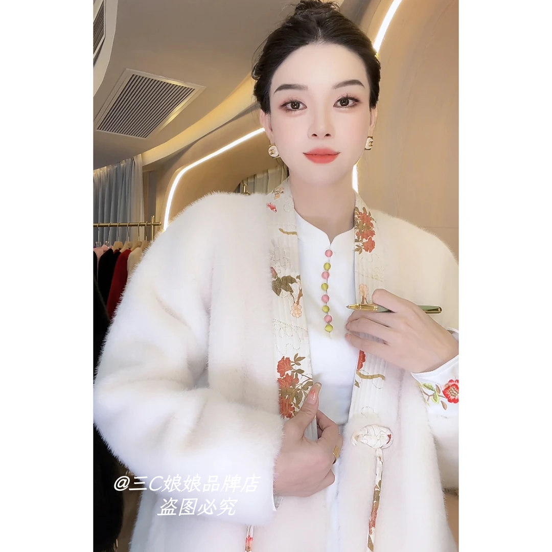 宸嫚三C娘娘99575新中式百搭时尚盘扣气质外套