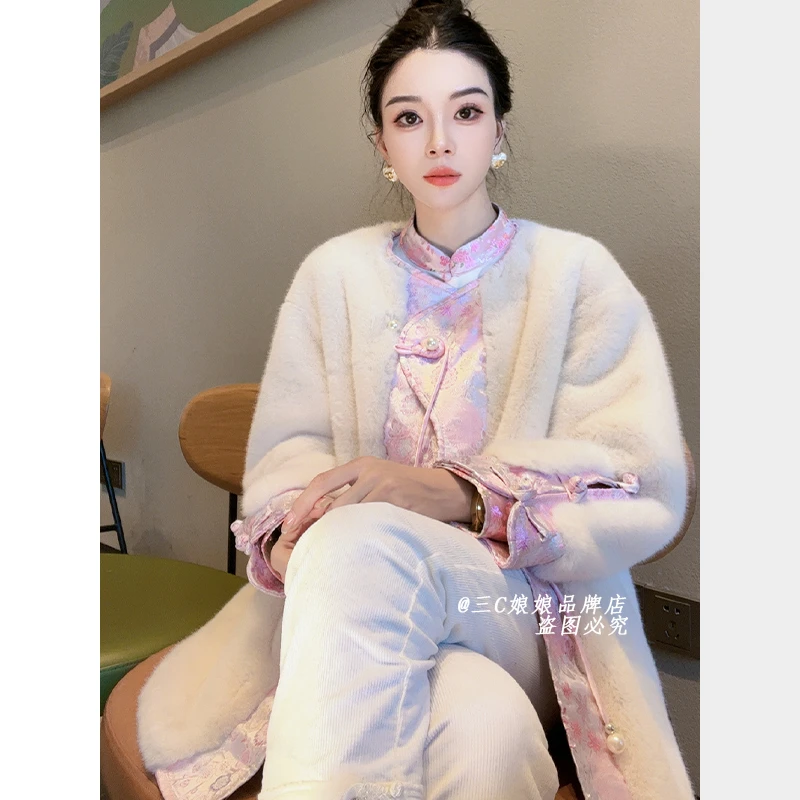 宸嫚三C娘娘23555【金玉良缘】新中式中国风时尚保暖外套冬季