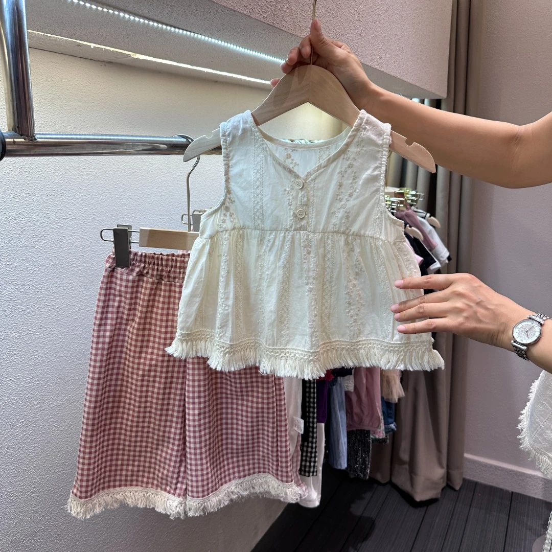女童夏季新款套装新款女宝宝休闲百搭背心短裤两件套
