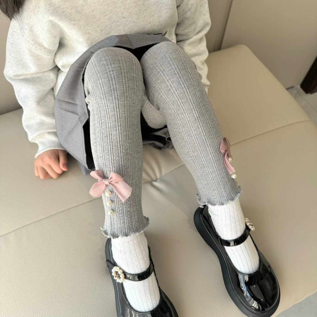 女童春秋打底裤外穿2025新款女宝宝儿童长裤小童女裤子搭配裙子