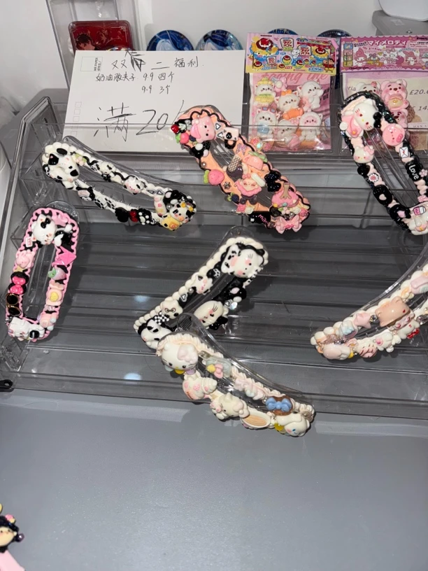 diy三丽鸥奶油胶大发夹少女心甜美刘海夹碎发边夹动漫2023年新款