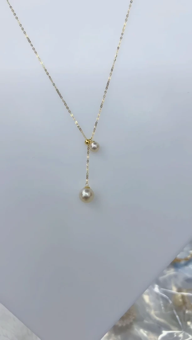 【闪购商品】海水珍珠DA18K金镶嵌xl   c435   羽皇金套链