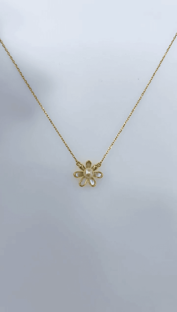 【闪购商品】海水珍珠DA银S925镶嵌xl   c330  羽皇金套链5