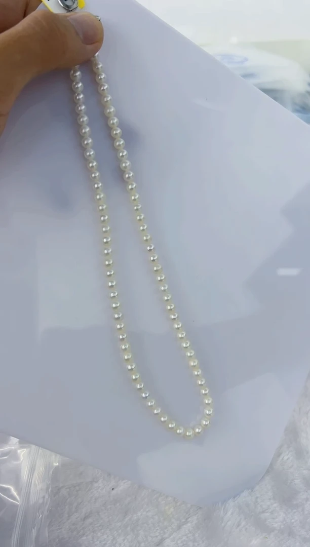 【闪购商品】淡水珍珠DA合金ZZ  白珠项链5 d001
