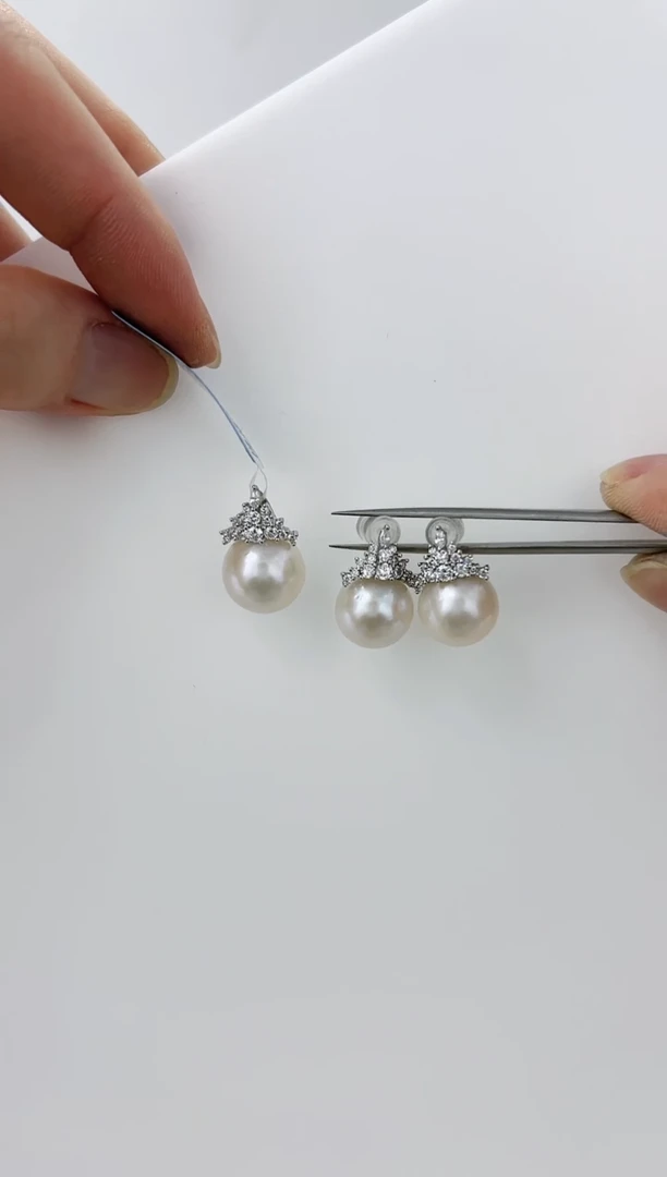 【闪购商品】淡水珍珠DA银S925镶嵌xl  b351  套装