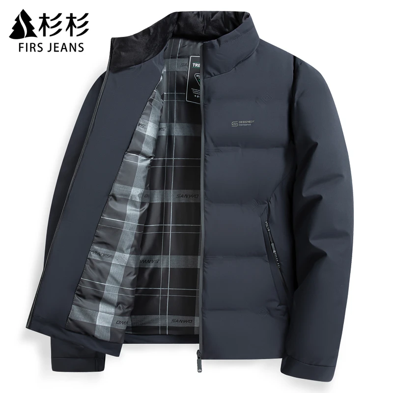 FIRS JEANS杉杉棉服男装冬季款爆款2025新款男士爸爸棉衣外套男款
