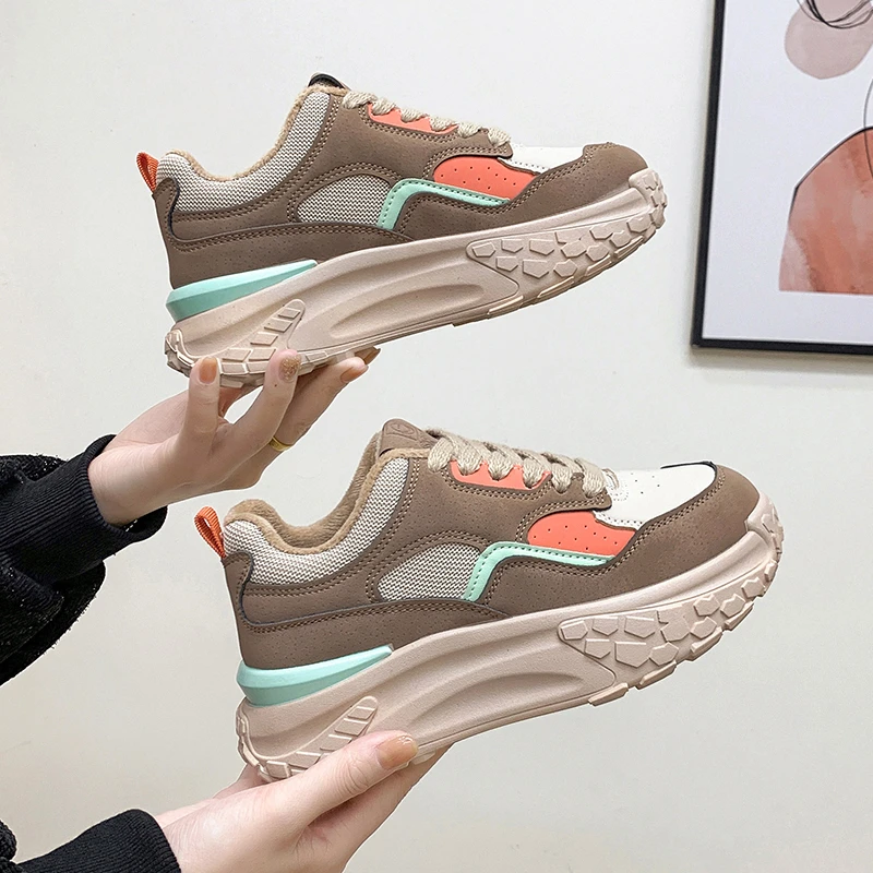 安妃嫚爆款ins舒适防滑耐磨新女时尚休闲老爹鞋