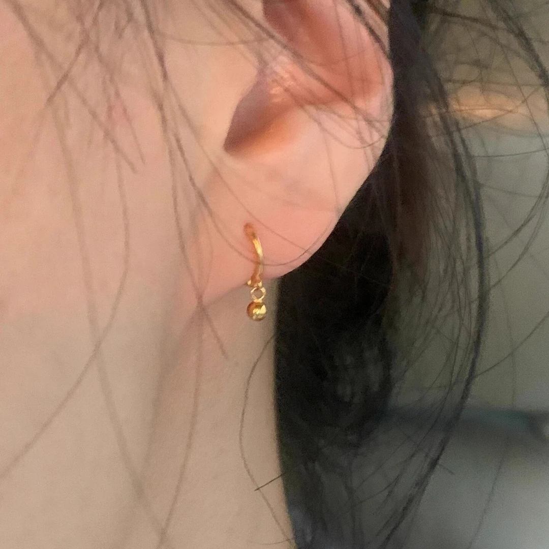 合金耳饰 睡觉不用摘迷你小耳圈圆珠耳环耳钉女耳扣吊坠耳骨环