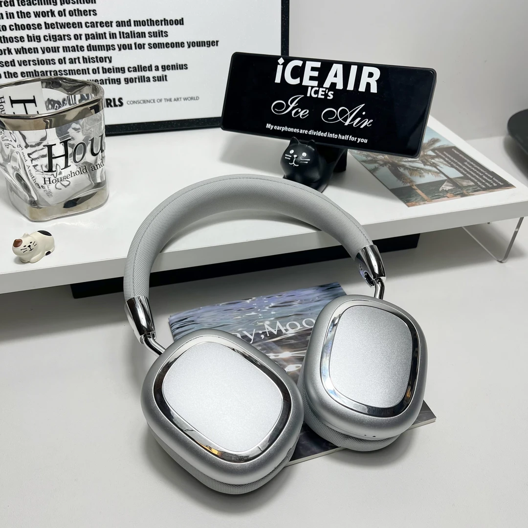 冰韵iCE Air5原创纯银色蓝牙耳机无线头戴式无线新款听歌降噪耳机