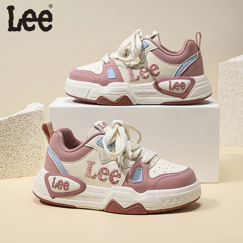 Leekids新款低帮儿童潮流板鞋春秋百搭透气春季大童女童运动男孩
