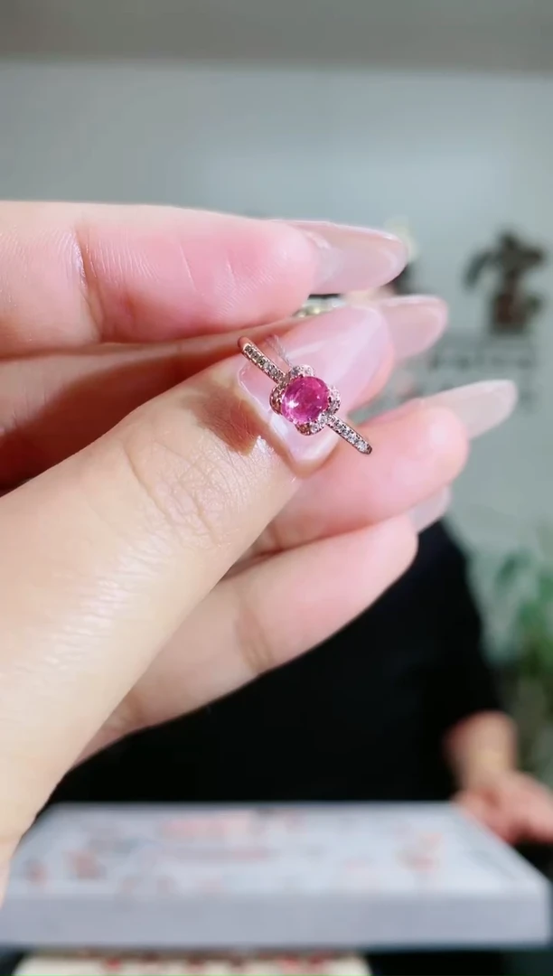 【闪购商品】彩色蓝宝石戒指银S925镶嵌1