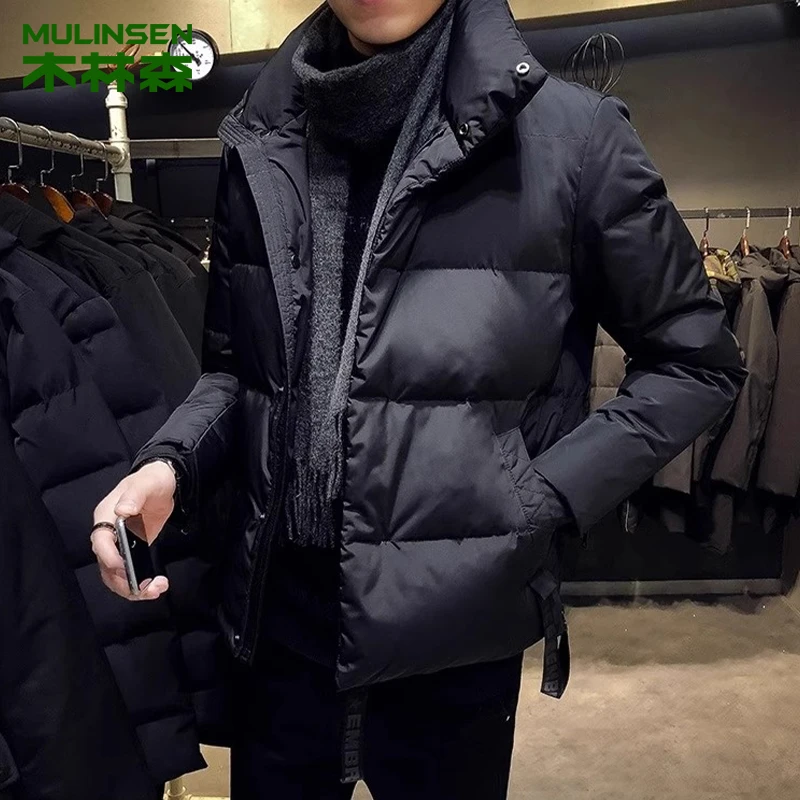 【品质差】黑色棉衣男士冬季加厚保暖棉袄外套潮流立领时尚棉服男款