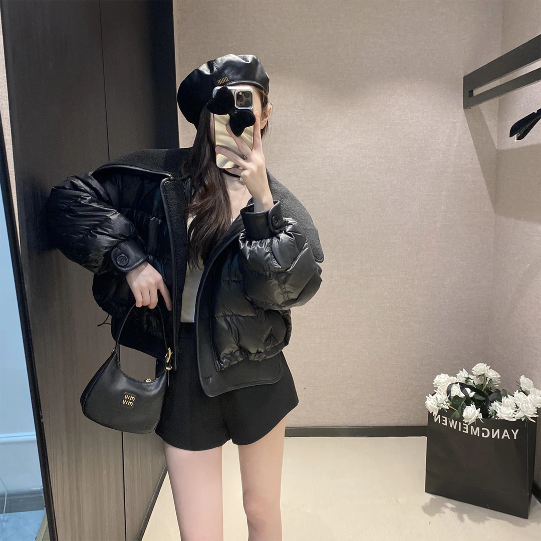 L & L 云云 90白鸭绒 大毛毛翻领面包百搭羽绒服 JHYRSJ2325