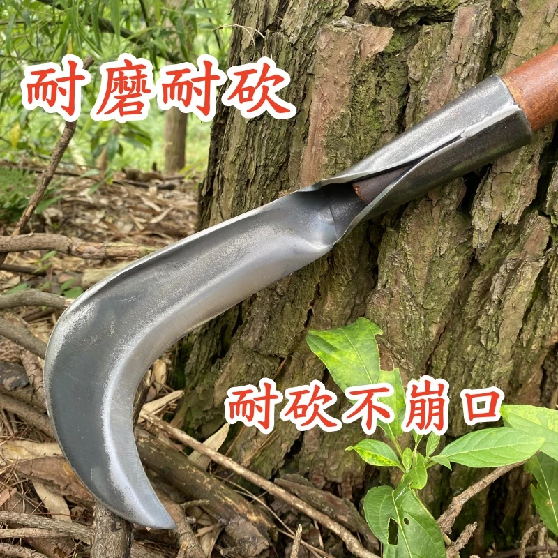 农用砍树劈柴手工锻打砍柴刀湘西苗家贵州柴刀专用镰刀户外割草刀