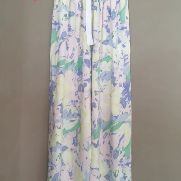 （不知内衣）女夏款花花裤D37035B阔腿裤长裤夏季