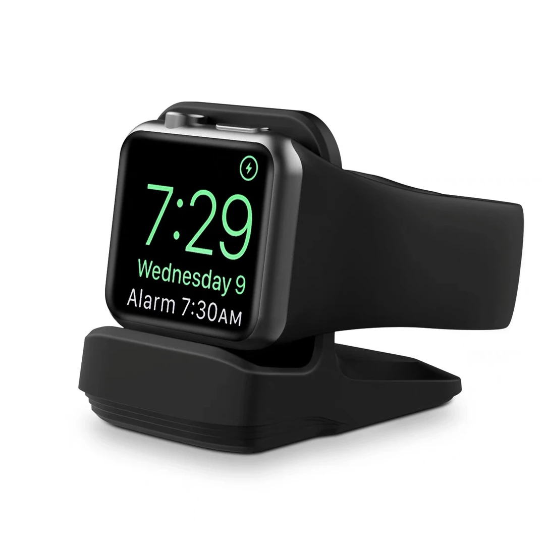 适用苹果S9硅胶充电支架iWatch8无线充电底座AppleWatchultra通用