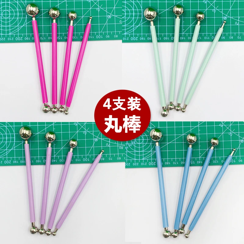 圆头丸棒压痕笔diy手办模型软陶泥超轻粘土油泥手工压眼窝工具