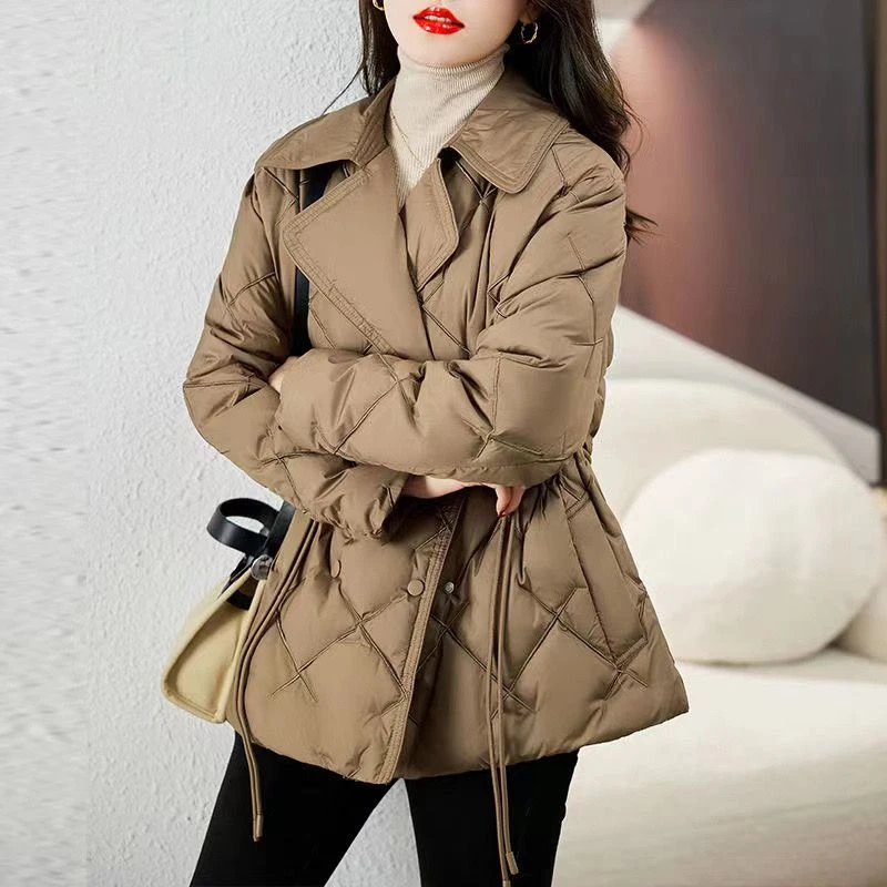波司断码羽绒服西装领轻薄羽绒羽绒女短款修身冬季2023年新款爆款
