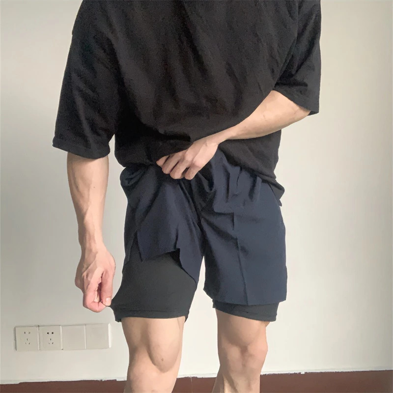 irontrap速干弹力修身运动短裤四分裤篮球跑步深蹲健身裤子男夏季