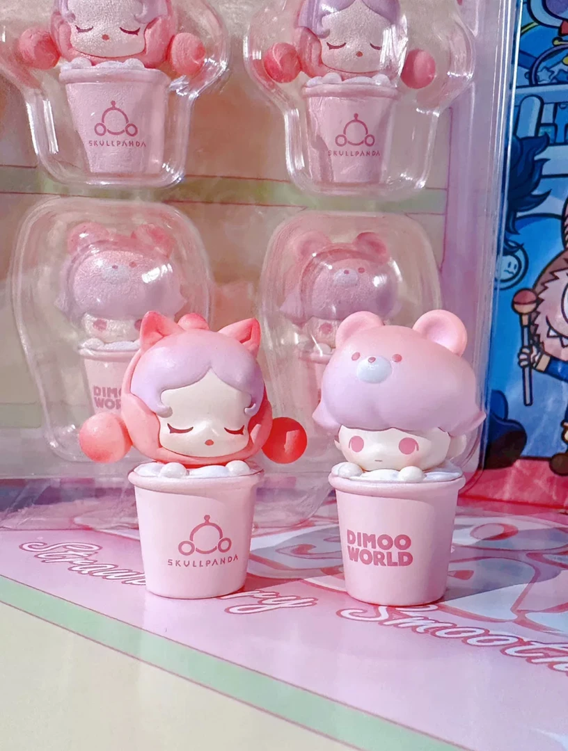 【直播拆】泡泡湾湾限定草莓奶昔杯萌粒潮玩盲盒盲袋
