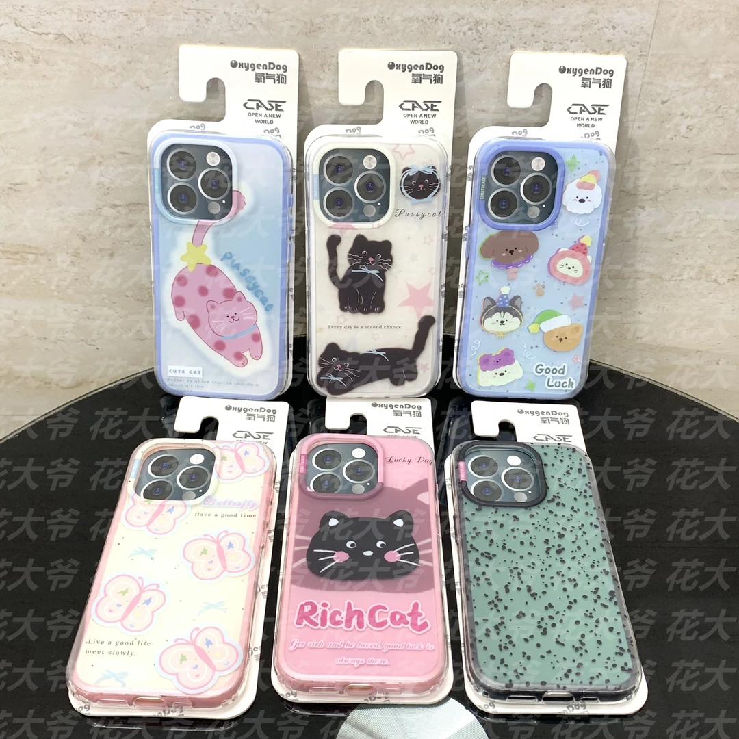 FASHION PHONE CASE【磨砂双层IMD二合一】肤感猫咪/iPhone13/14/15