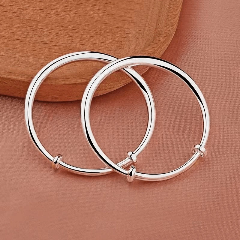 足银手镯 足银999（宝宝镯光面）