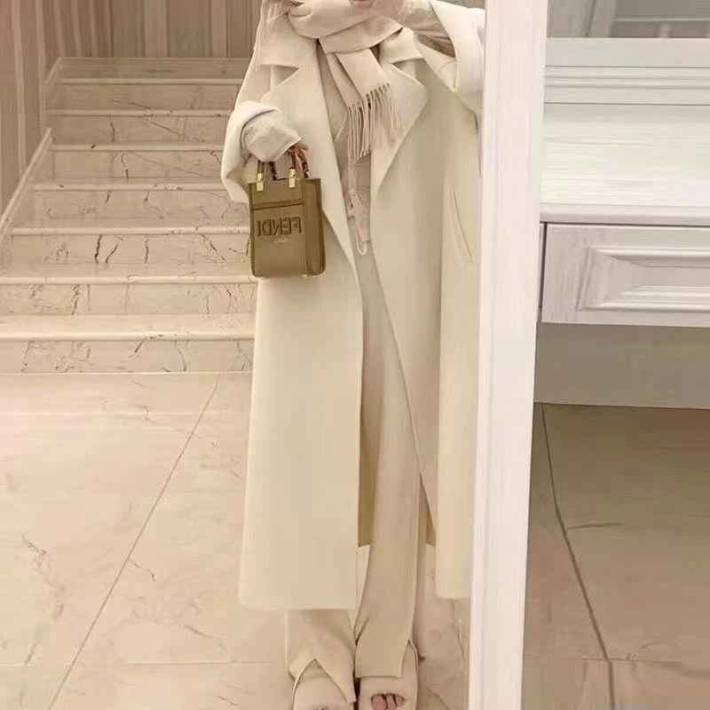 【201-400】B双面羊毛大衣女士韩版外套