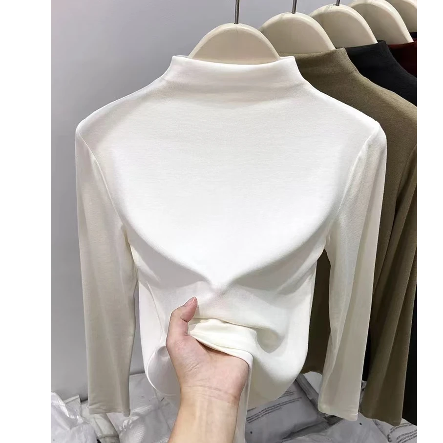 【志玲家】优选1233款半高领软糯长袖打底衫