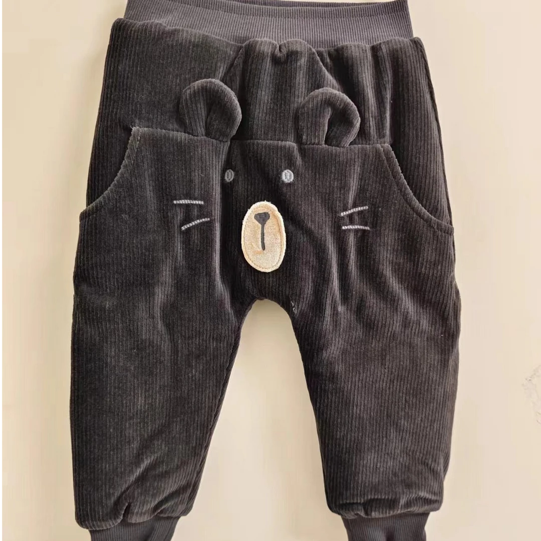 瑁恩瑁爱加棉裤夹棉裤冬天公主裤子中厚裤子宝宝小童