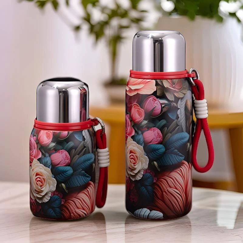 女士316不锈钢保温杯高颜值大容量便携车载水杯户外旅行茶杯