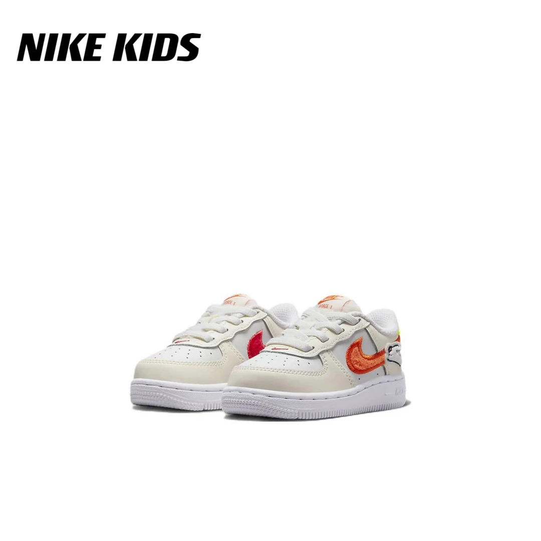 正品耐克Nike AF1婴童空军一号板鞋复古时尚休闲卡通小白鞋FJ4886
