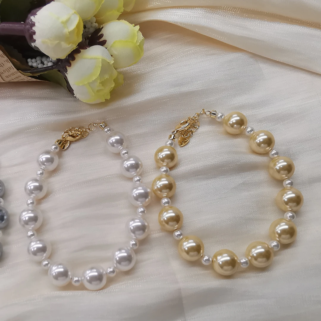 铜合金手链 061910韩版高品质珍珠手链女强光送人手饰礼物