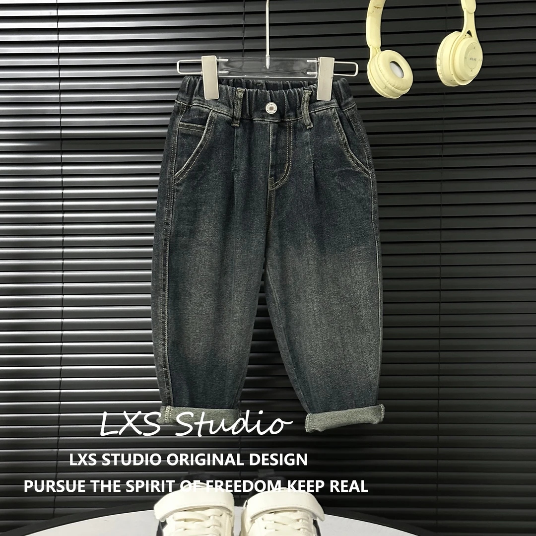 2023新款童装男童爆款牛仔裤春秋儿童宝宝洋气潮款牛仔裤G392023