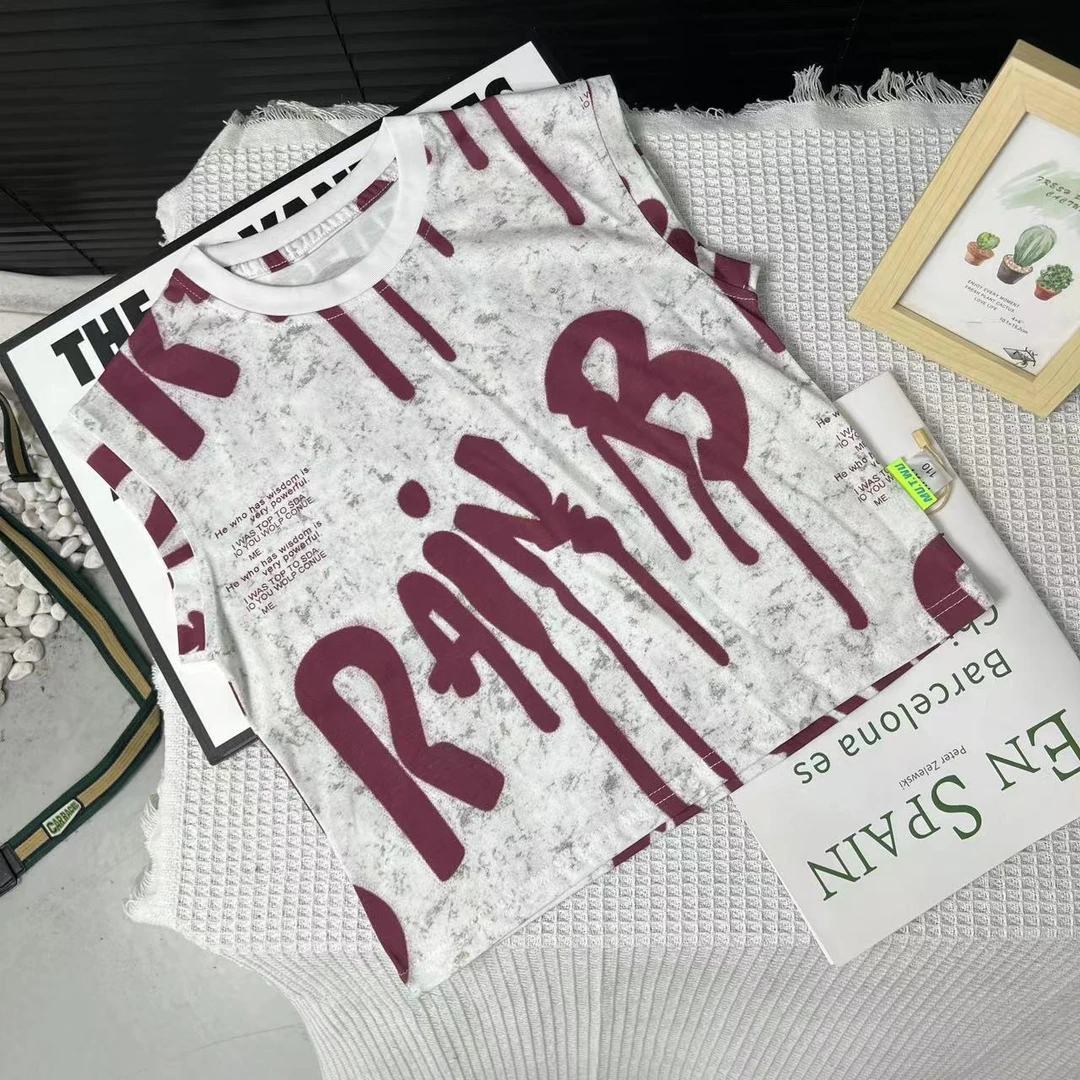 舅舅严选童装夏季无袖百搭时尚韩系潮流圆领背心F81532夏日穿搭