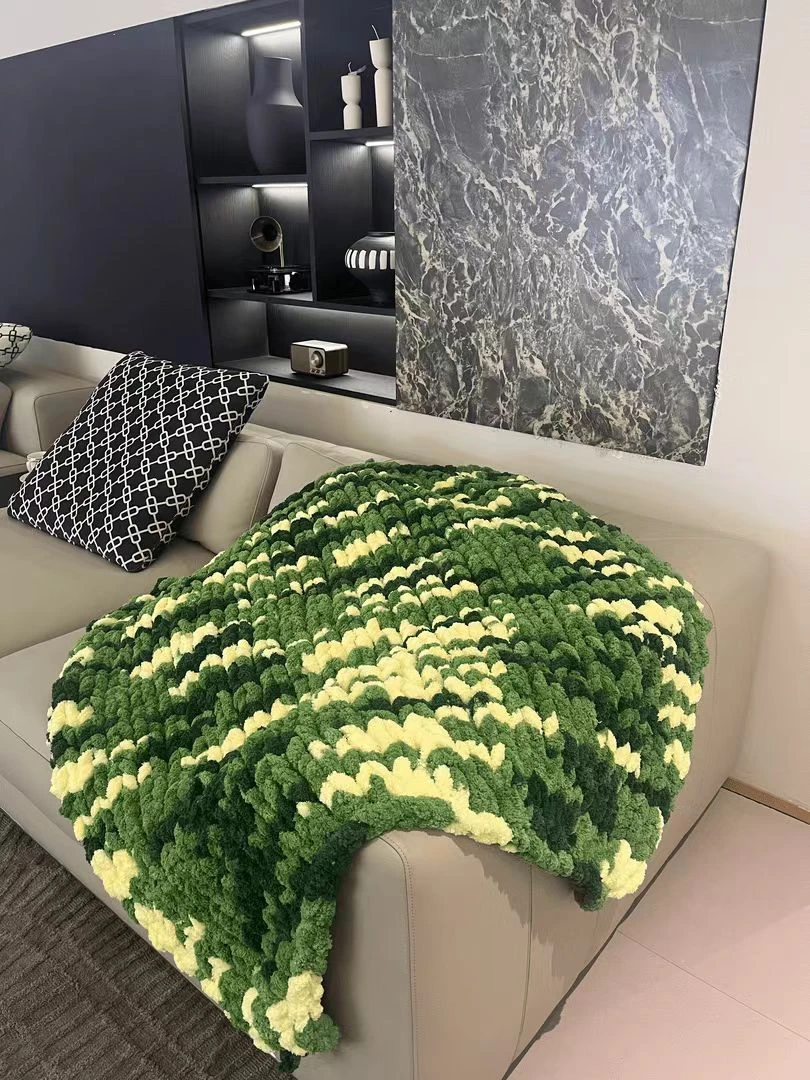 手工diy编织围巾毯子条条绒盖毯全套材料包生日礼物送女生男生