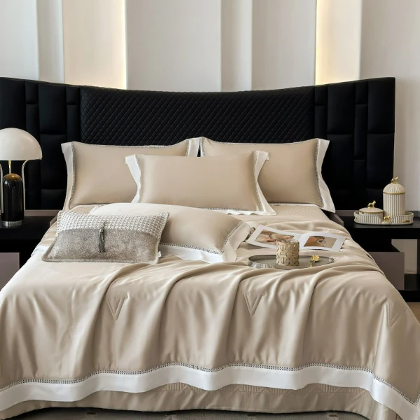 【qeeboo】章余哥孤品 天丝夏被四件套V伊