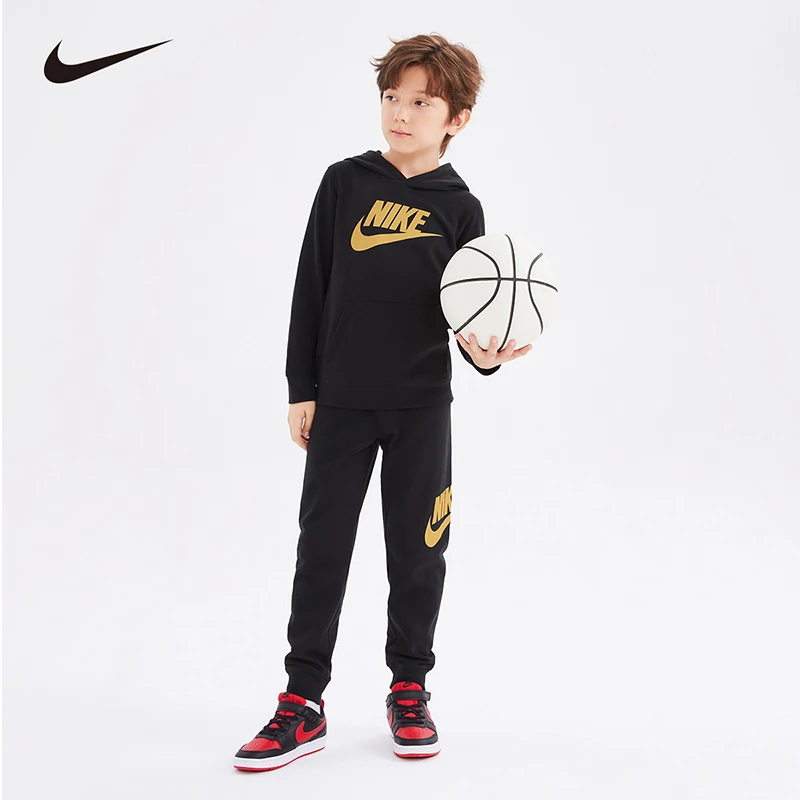 【ROOKIE直营】Nike春秋童装休闲加绒卫衣套装NKN-WF-H335