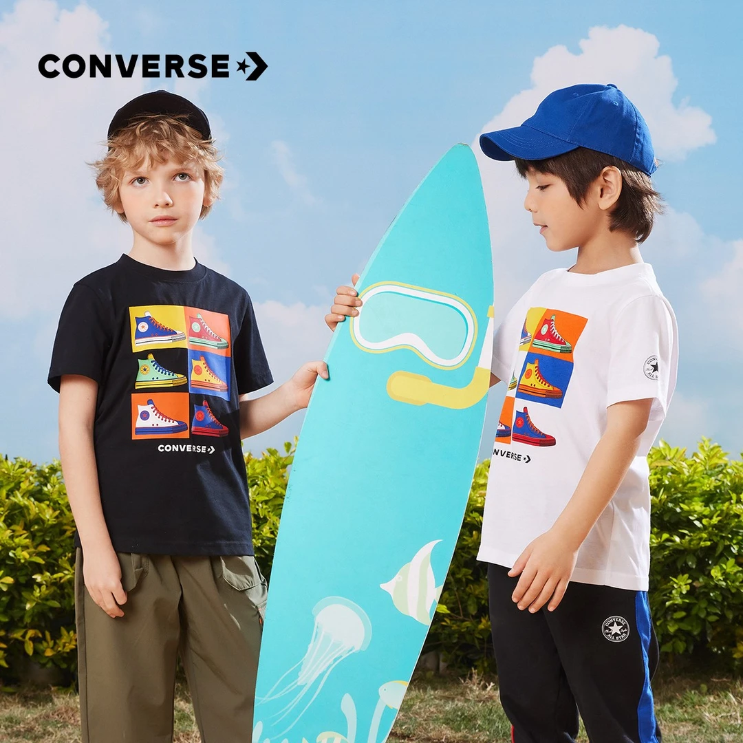 【Rookie旗舰】现货Converse匡威童装男童短袖T恤夏CNVB-TE-D937