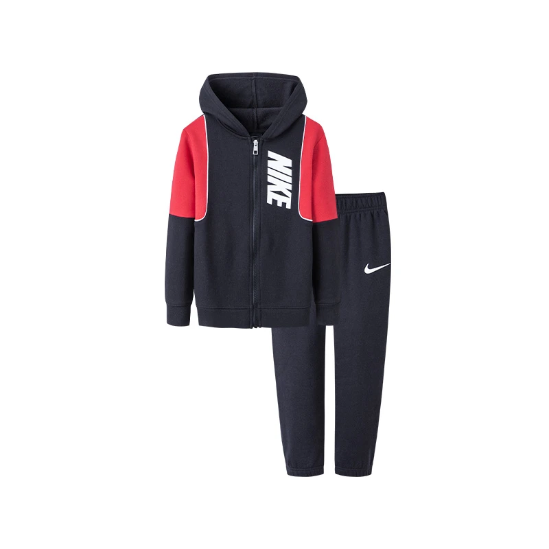 【ROOKIE旗舰】现货Nike耐克童装薄绒开襟连帽卫衣套装NKB-EE-F706