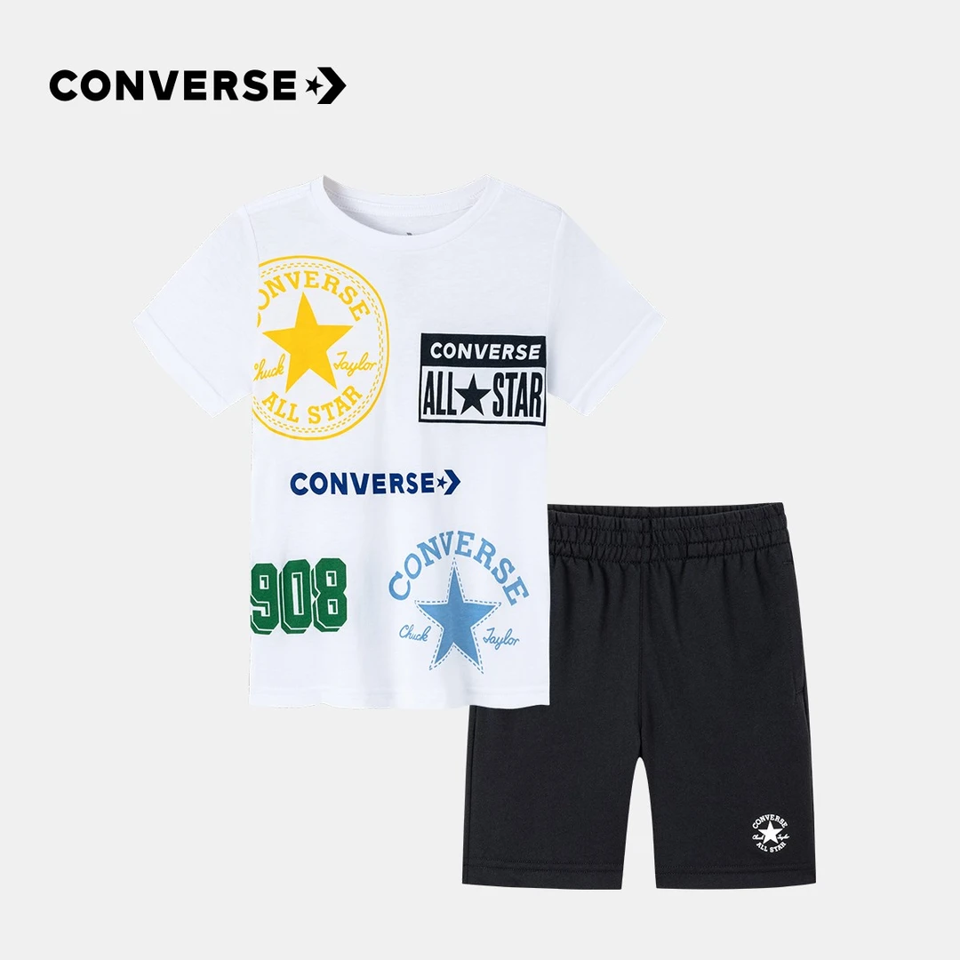 【ROOKIE旗舰】现货Converse匡威童装夏休闲短袖套装CNVN-EE-C515