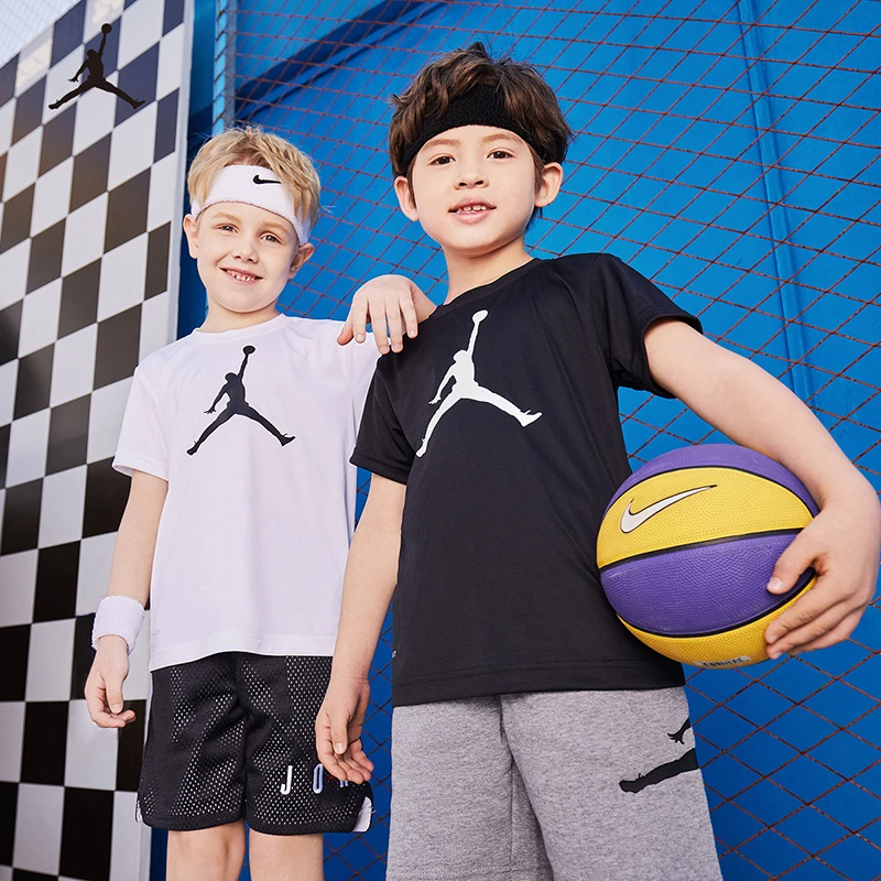 【ROOKIE旗舰】现货Air Jordan男女童装夏季运动短袖T恤JDB-DT-4293