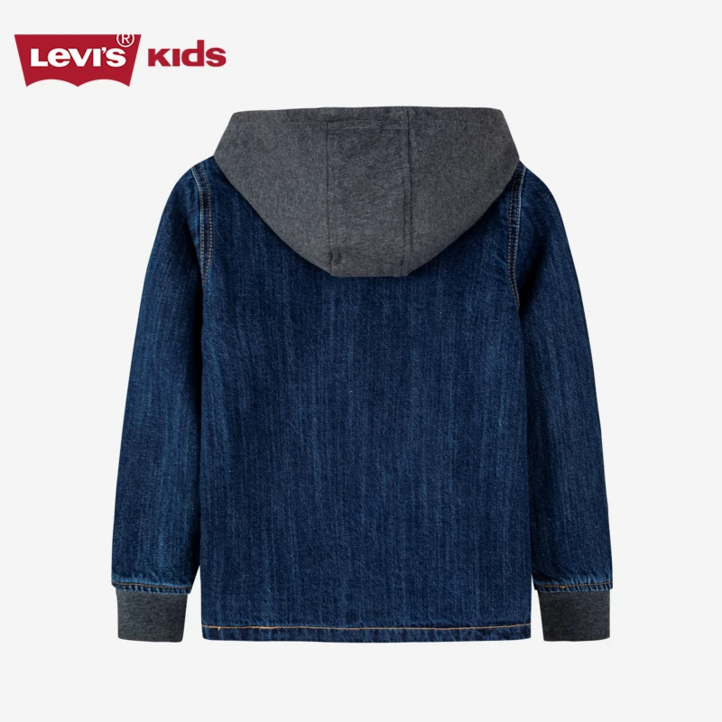 【ROOKIE直营】Levis男童装春秋时尚休闲牛仔西服连帽外套LVB-LO-