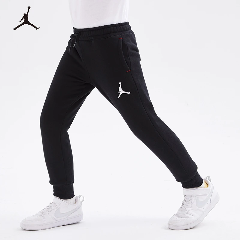【旗舰店】现货Air Jordan男女童加厚加绒保暖运动长裤JDB-KN-5625F