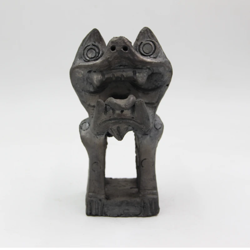 云南剑川土陶黑陶平房瓦猫装饰送礼家居摆件装饰全国包邮民间尺寸