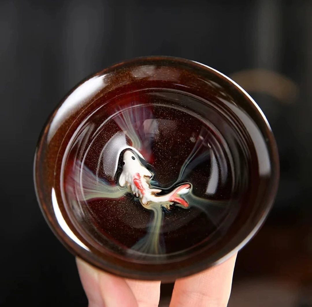 窑变斗笠器型主人茶杯