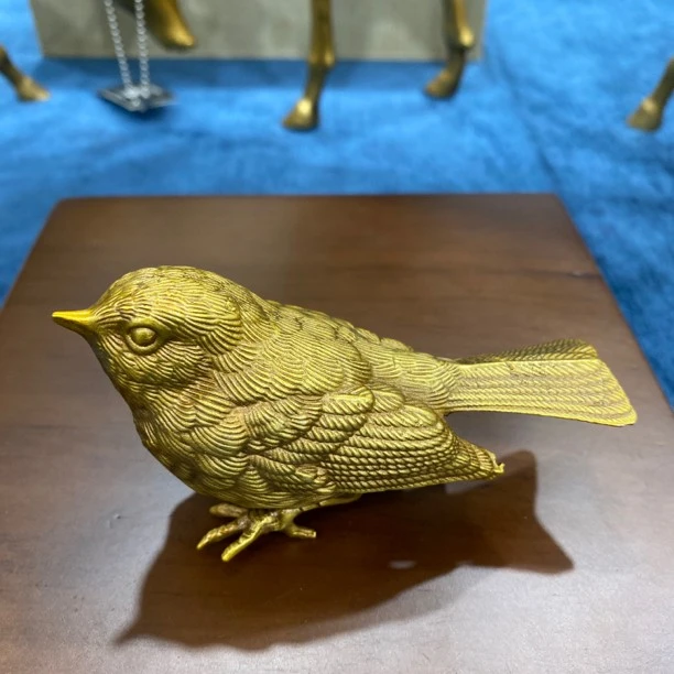 卡斯特兰黄铜小鸟摆件尺寸高4cm长9cm