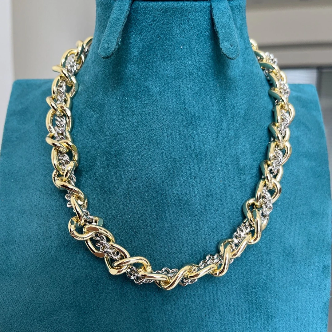 不锈钢石英石项链 FL39